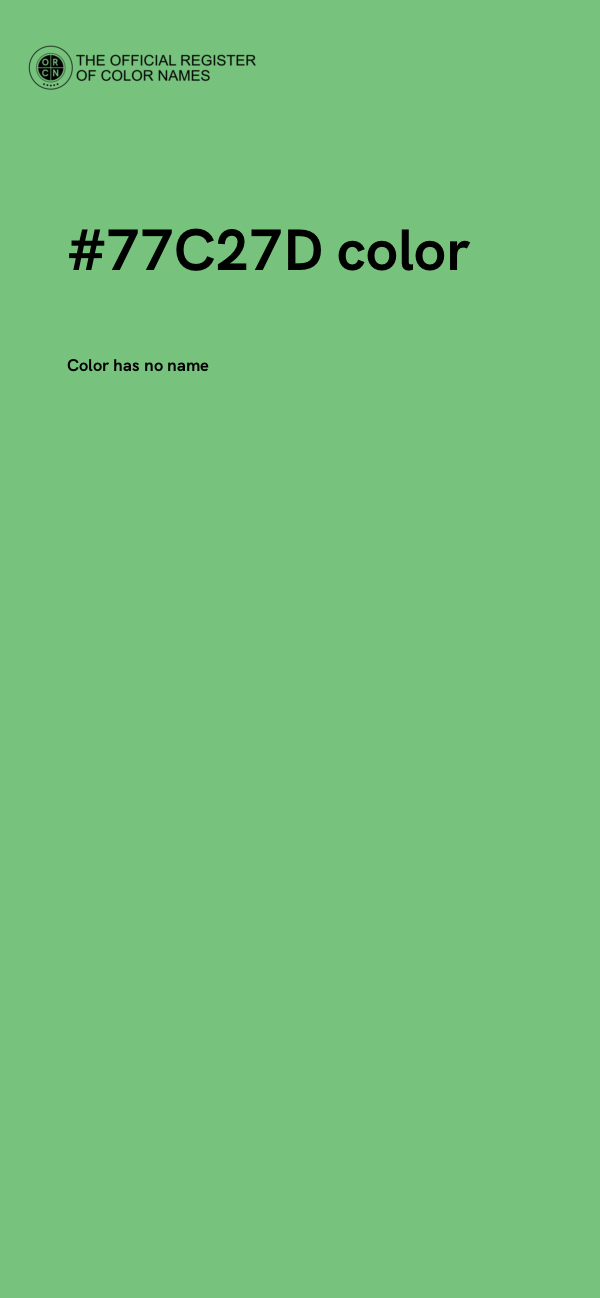 #77C27D color image