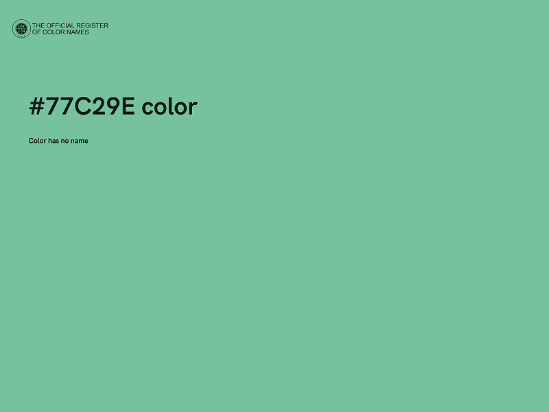 #77C29E color image