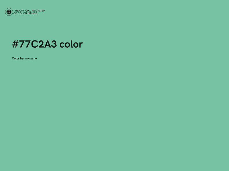 #77C2A3 color image