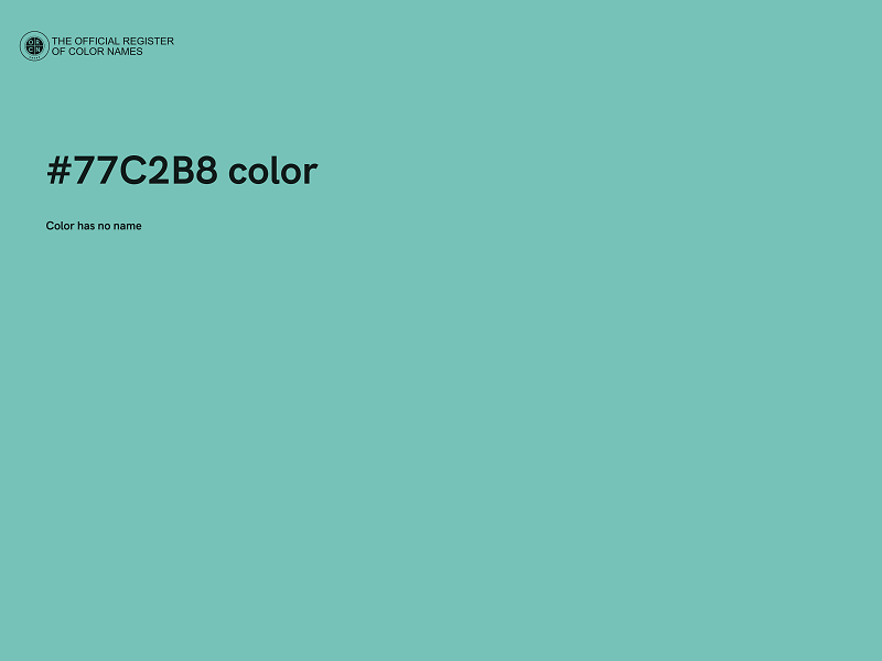 #77C2B8 color image