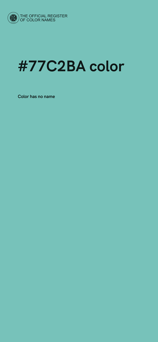 #77C2BA color image