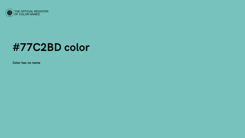 #77C2BD color image