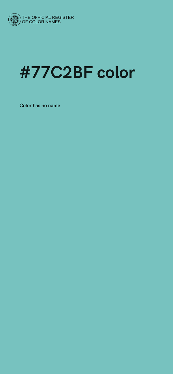 #77C2BF color image