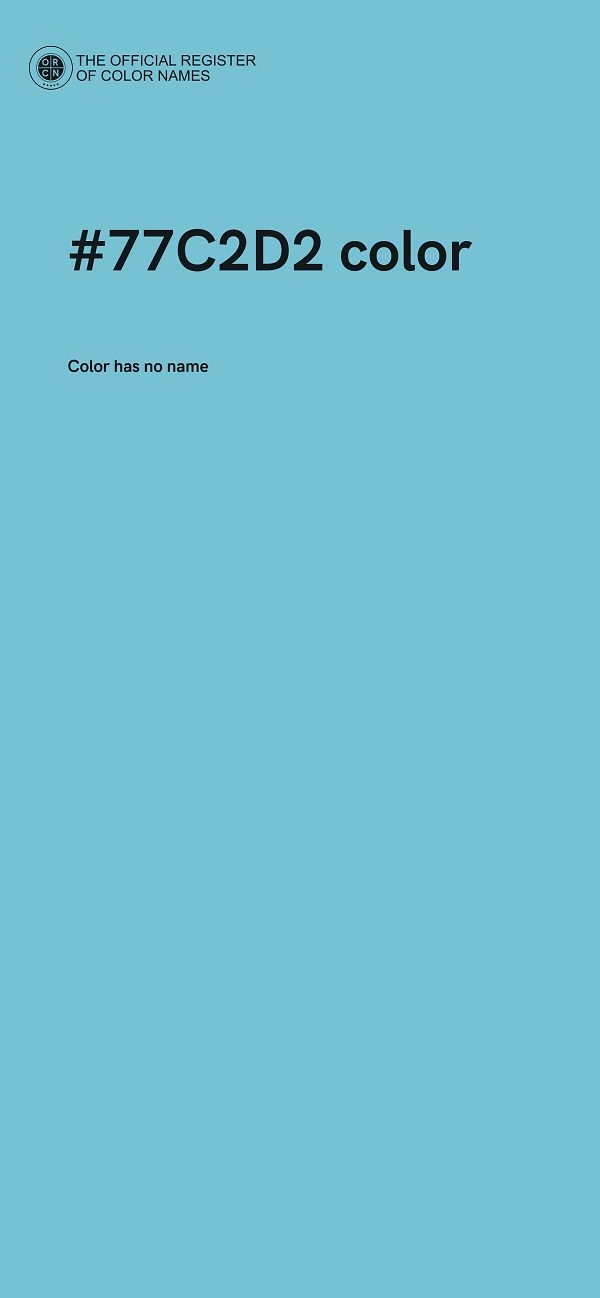 #77C2D2 color image