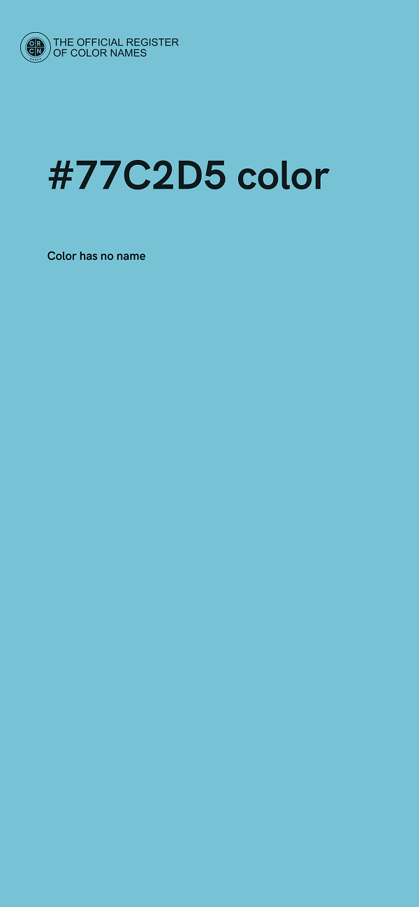 #77C2D5 color image