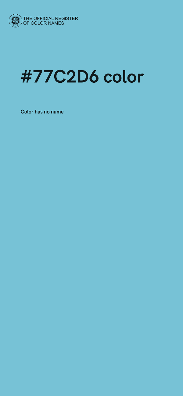 #77C2D6 color image