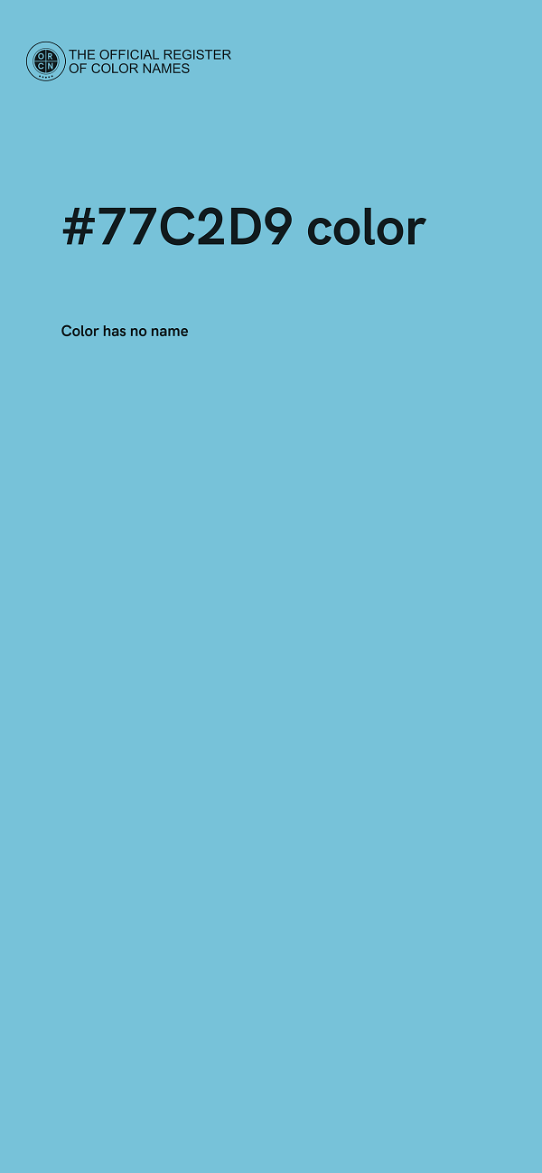 #77C2D9 color image