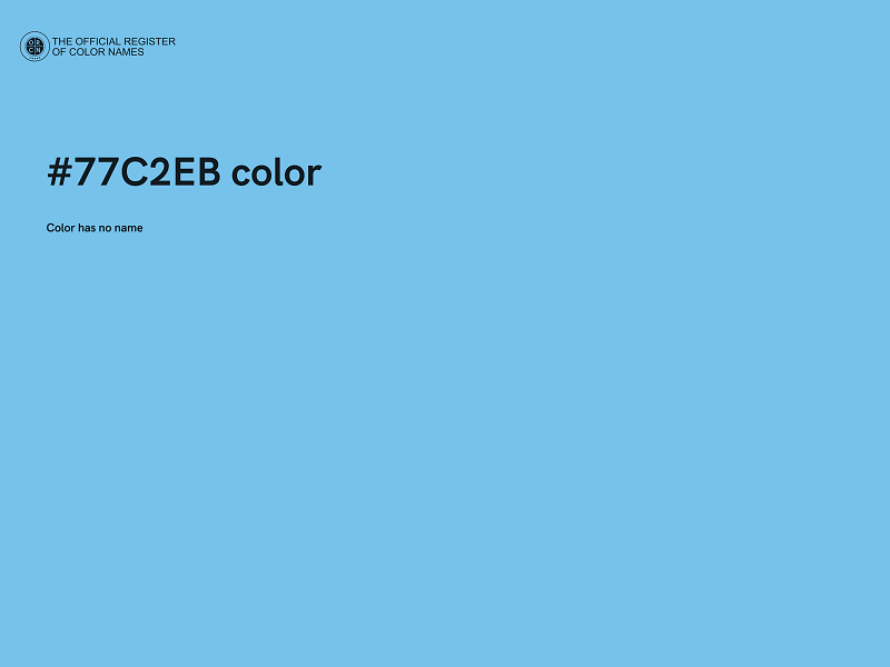 #77C2EB color image