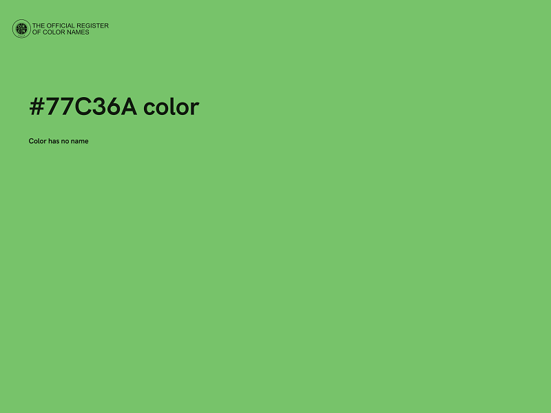 #77C36A color image