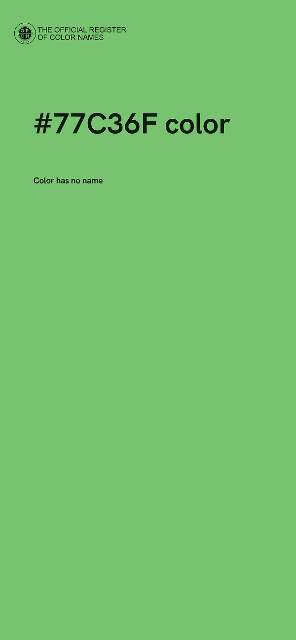 #77C36F color image