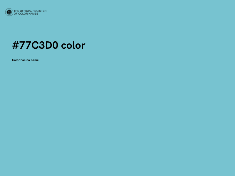 #77C3D0 color image