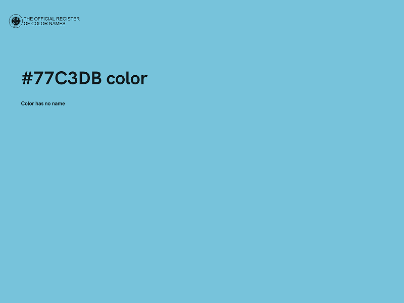 #77C3DB color image