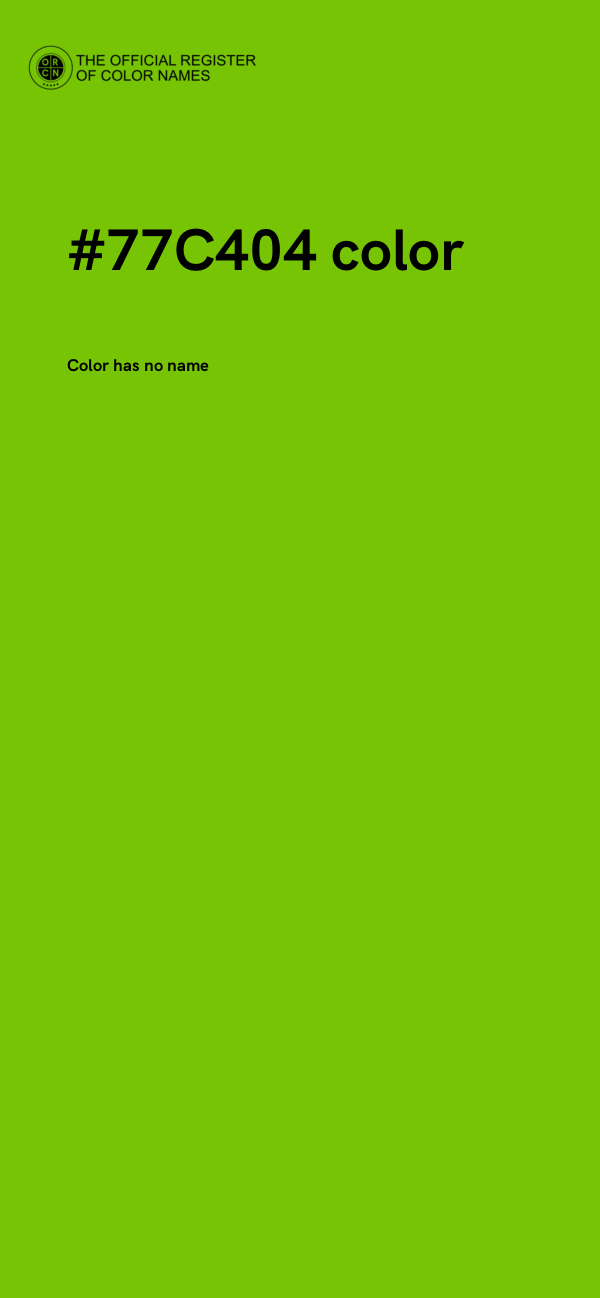 #77C404 color image