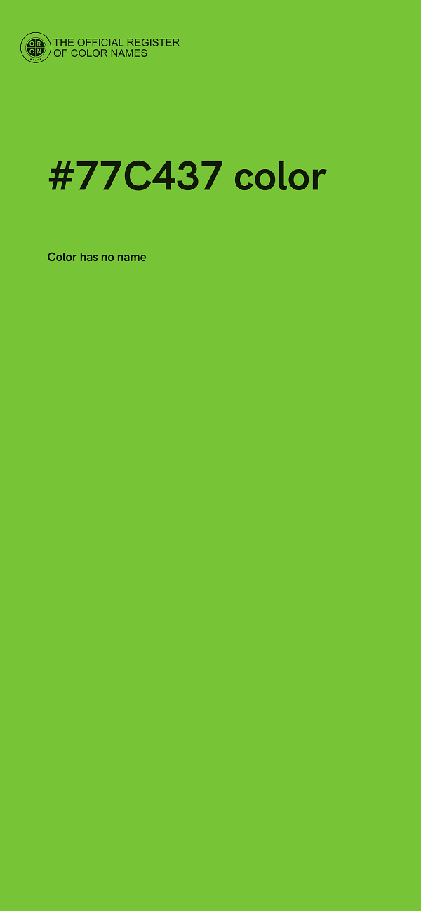 #77C437 color image