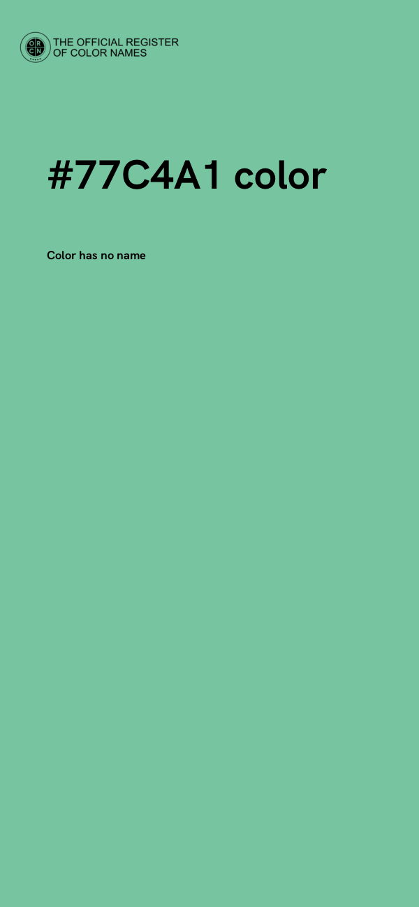 #77C4A1 color image