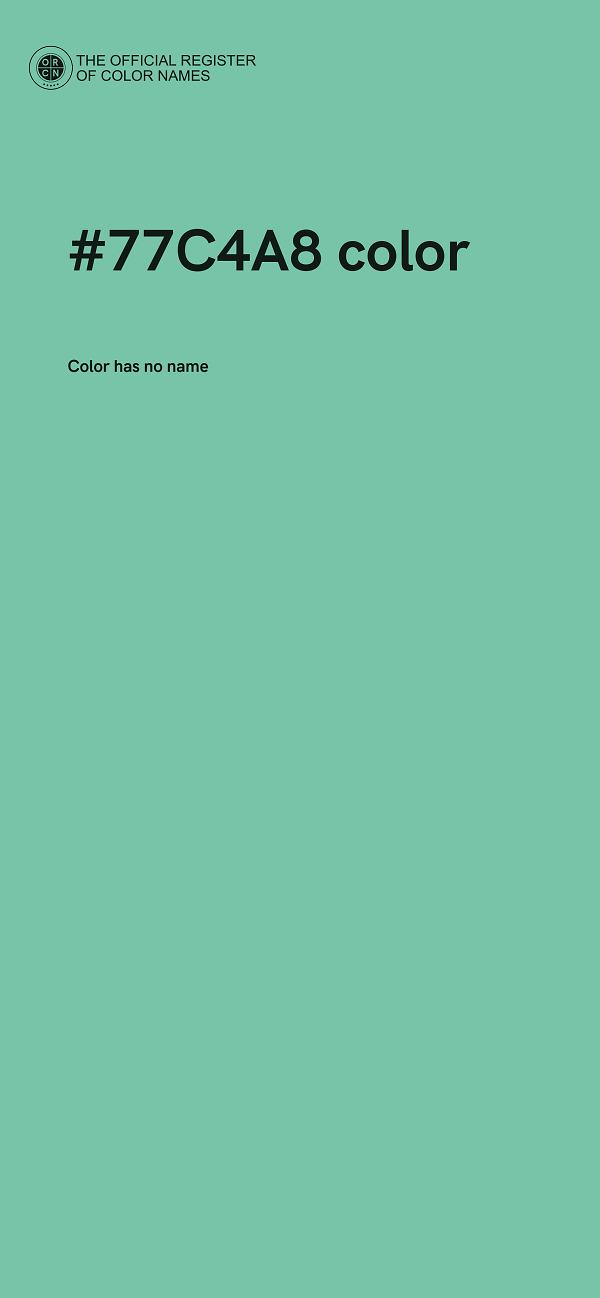 #77C4A8 color image