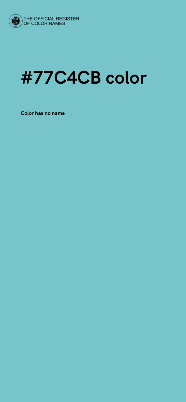 #77C4CB color image