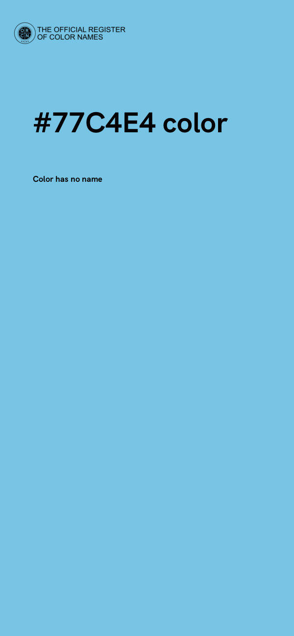#77C4E4 color image