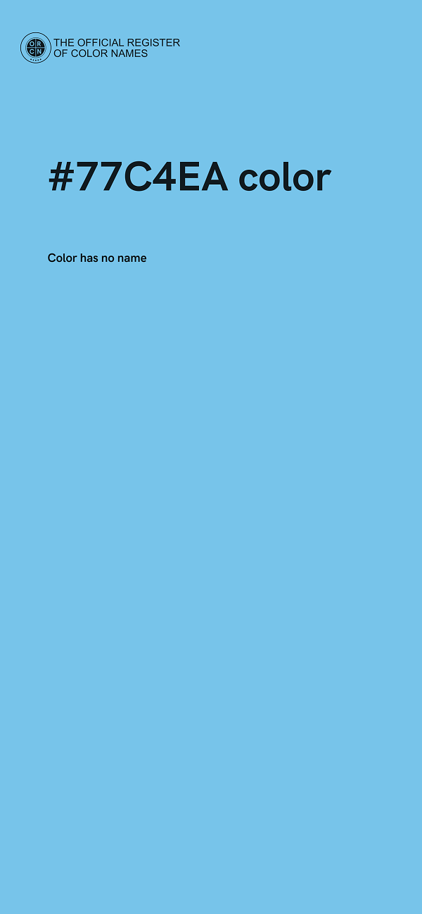 #77C4EA color image
