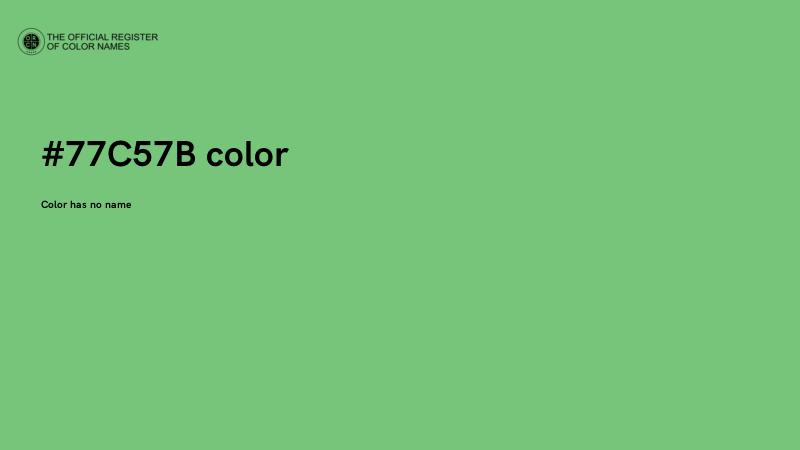 #77C57B color image