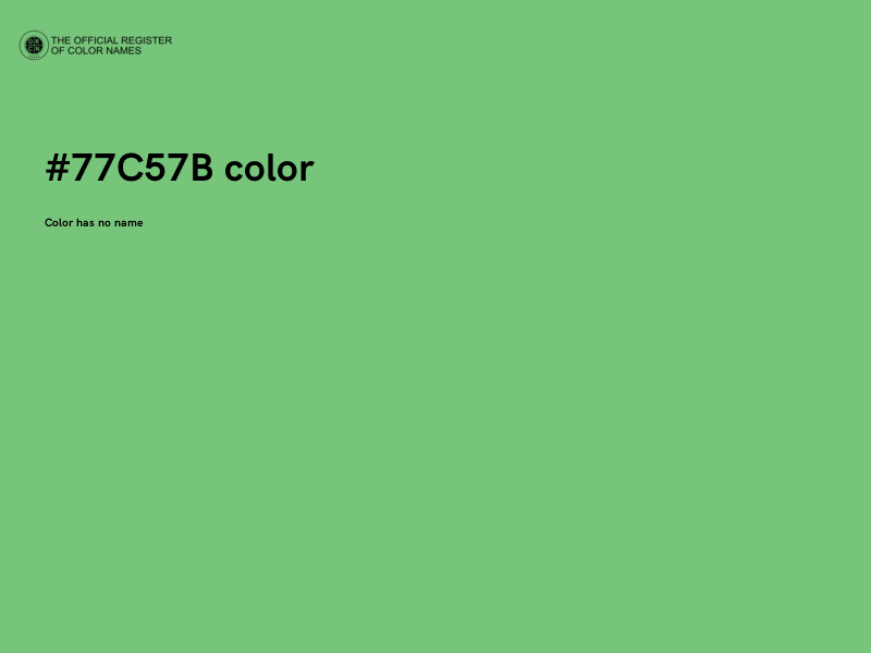 #77C57B color image