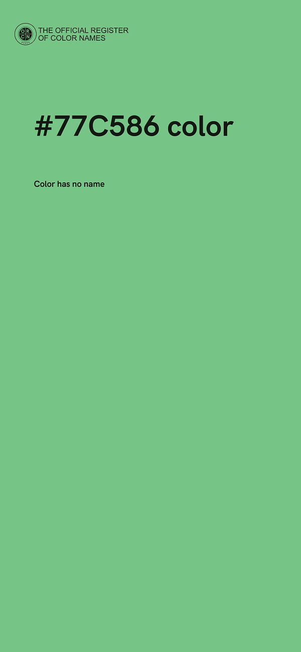#77C586 color image