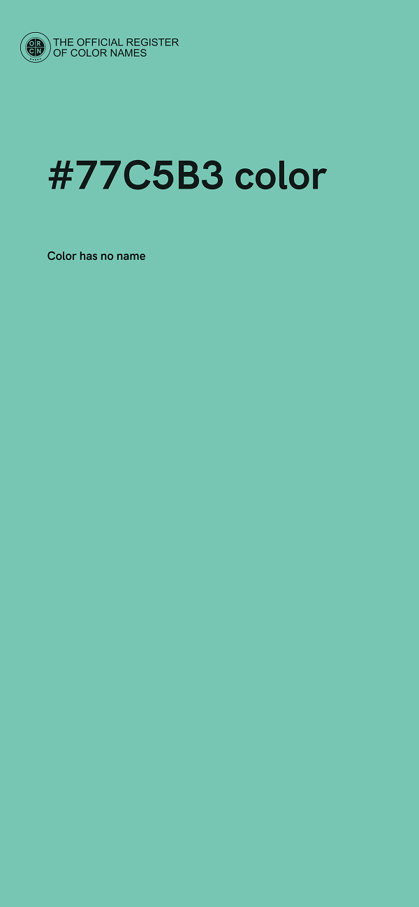 #77C5B3 color image