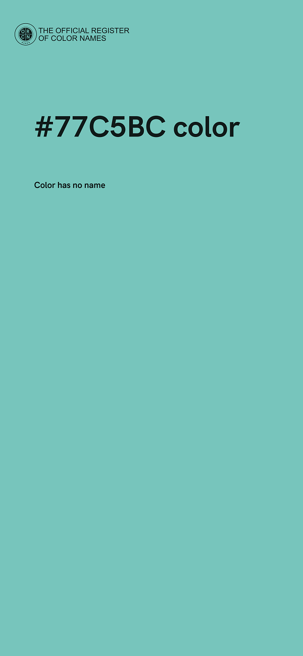 #77C5BC color image