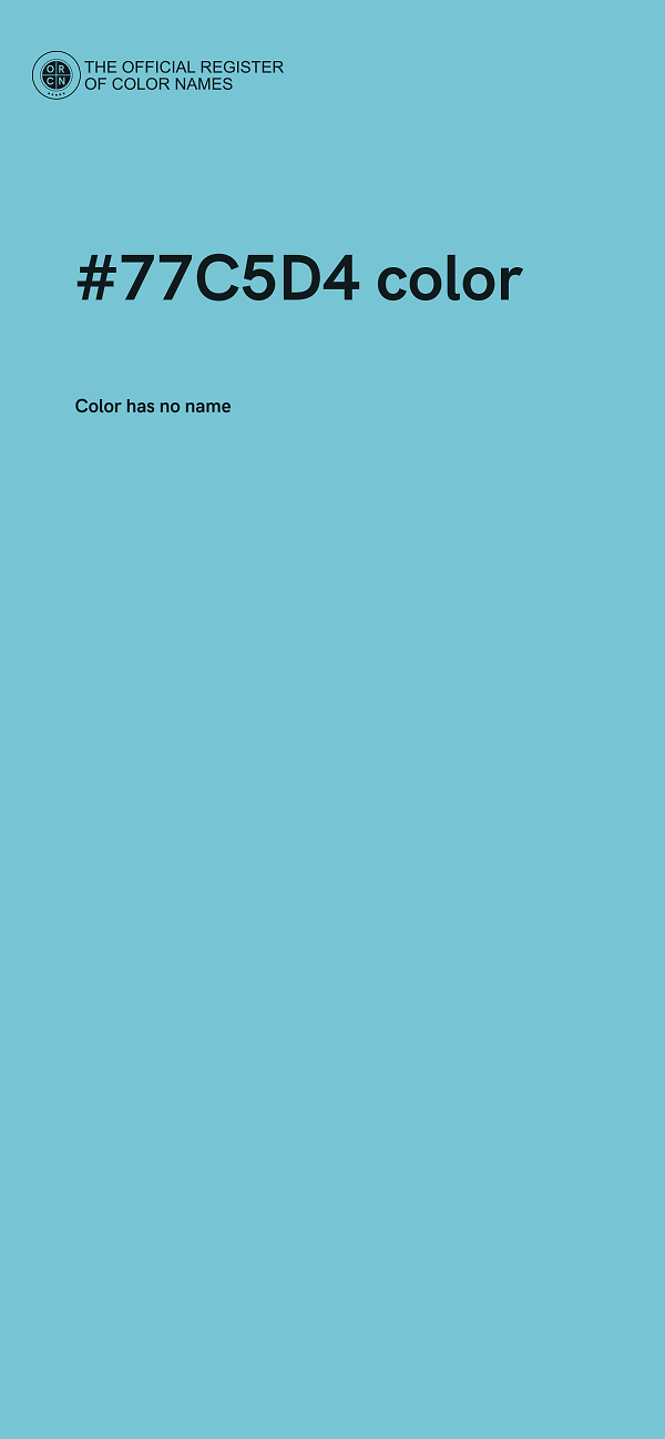 #77C5D4 color image