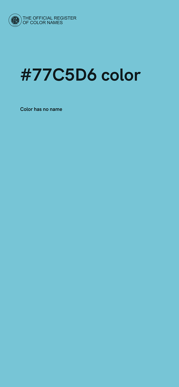 #77C5D6 color image