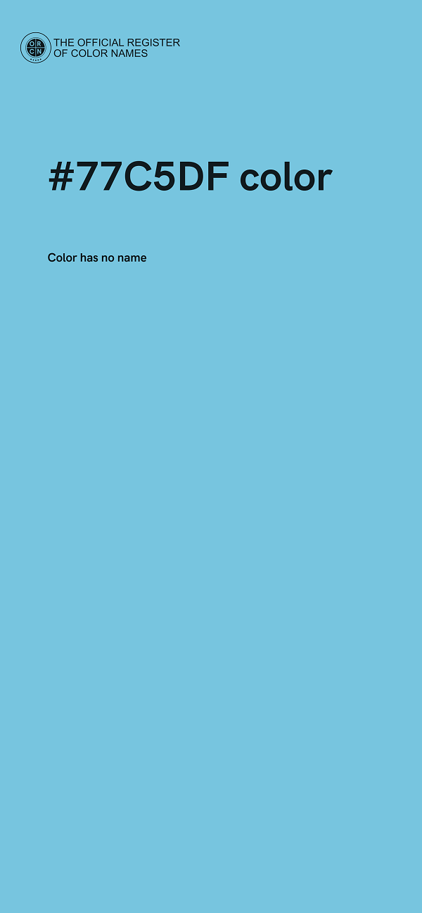 #77C5DF color image