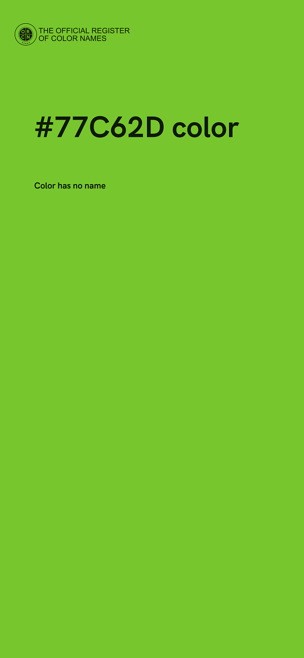 #77C62D color image