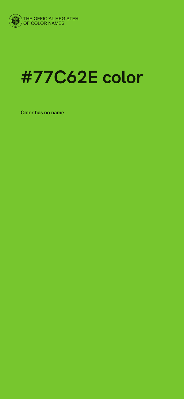 #77C62E color image