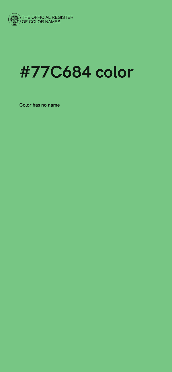 #77C684 color image