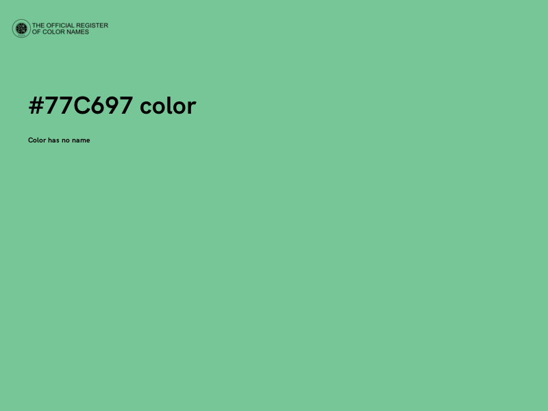 #77C697 color image