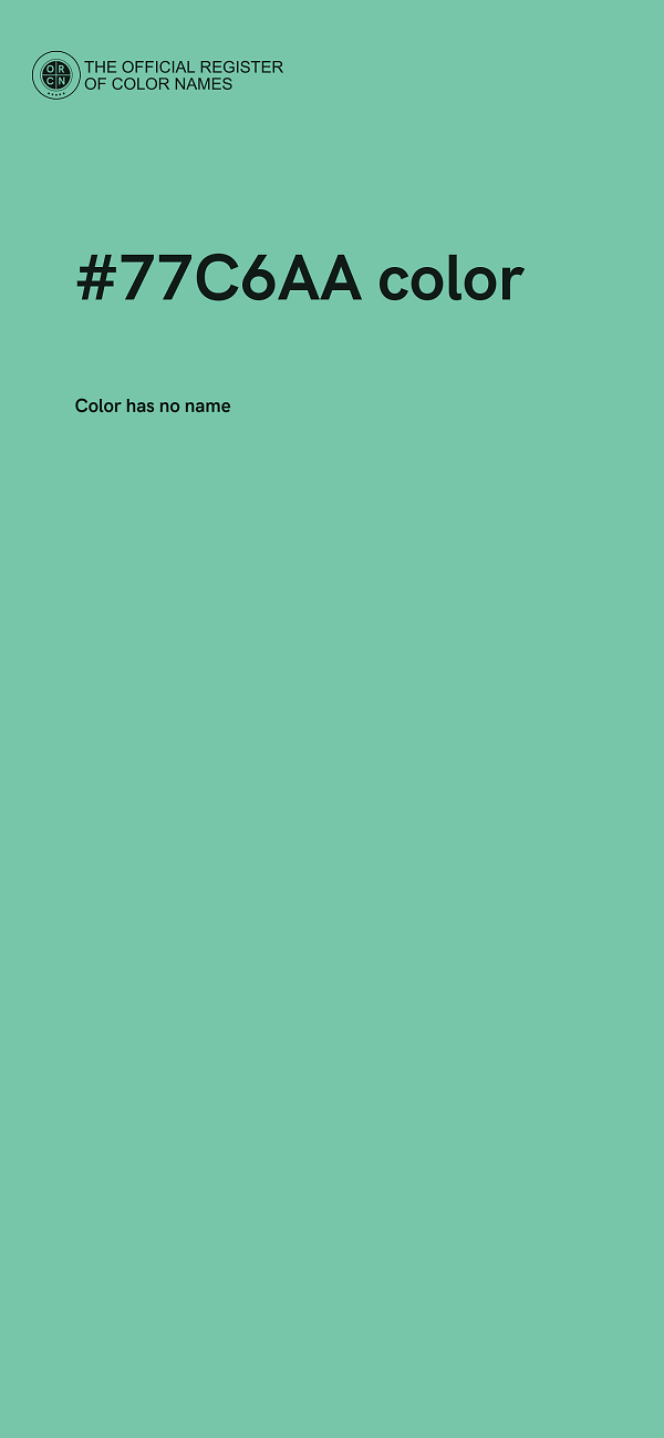 #77C6AA color image