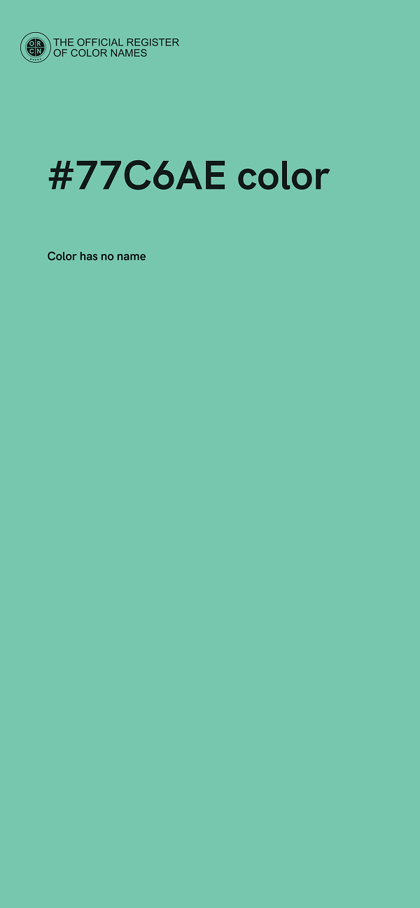 #77C6AE color image