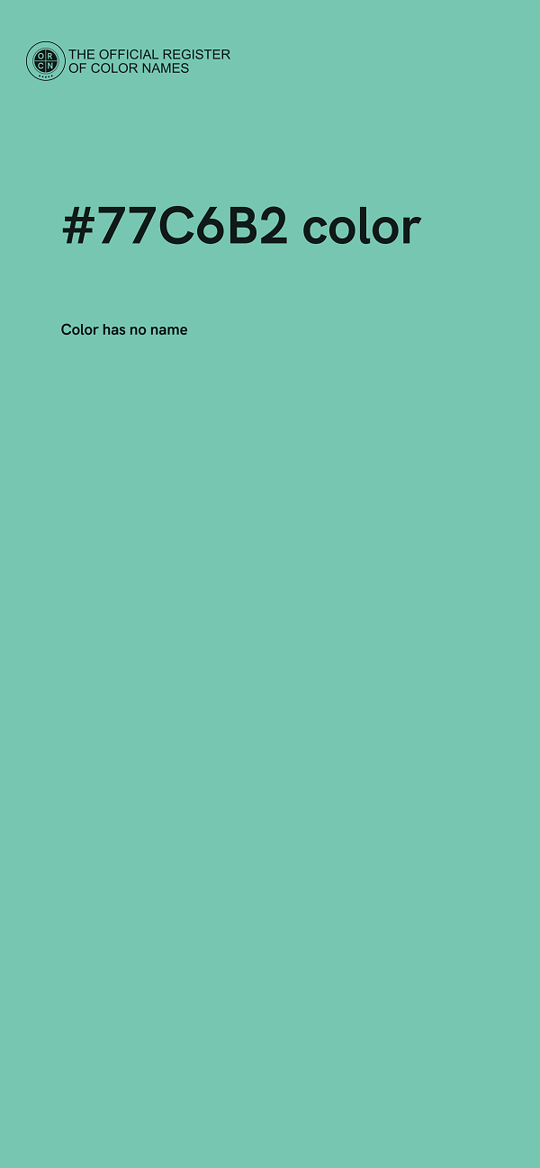 #77C6B2 color image