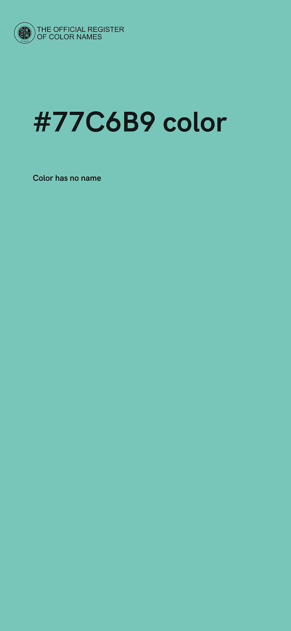 #77C6B9 color image