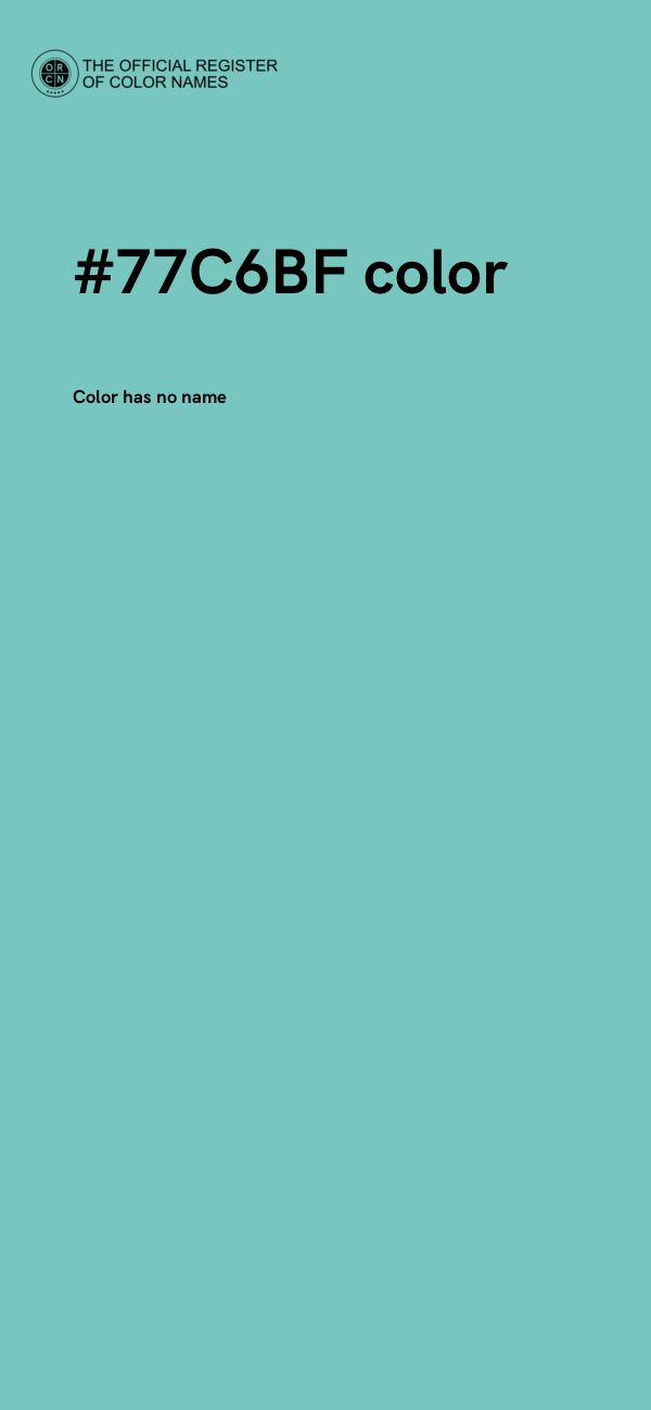 #77C6BF color image