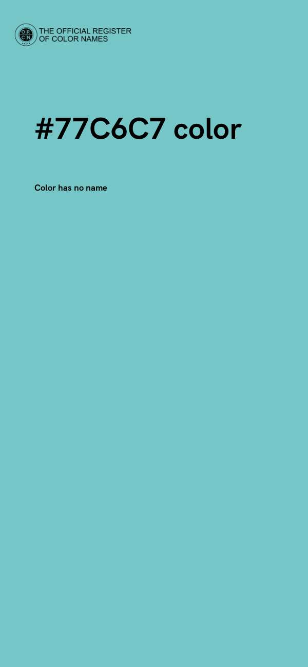 #77C6C7 color image