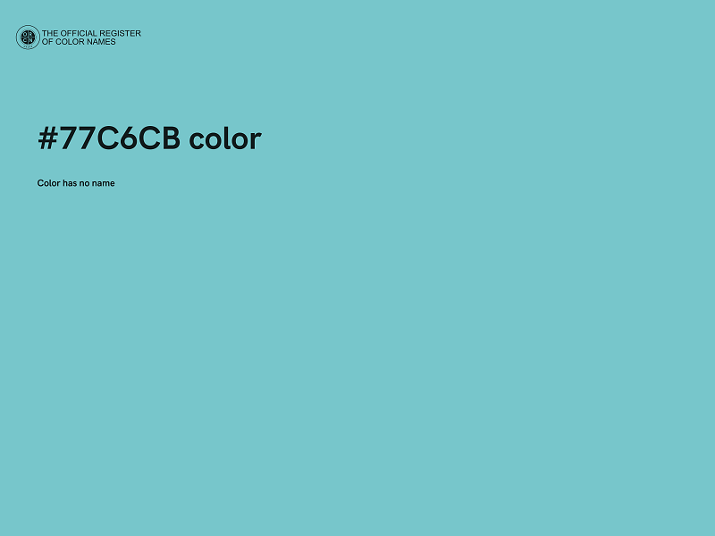 #77C6CB color image