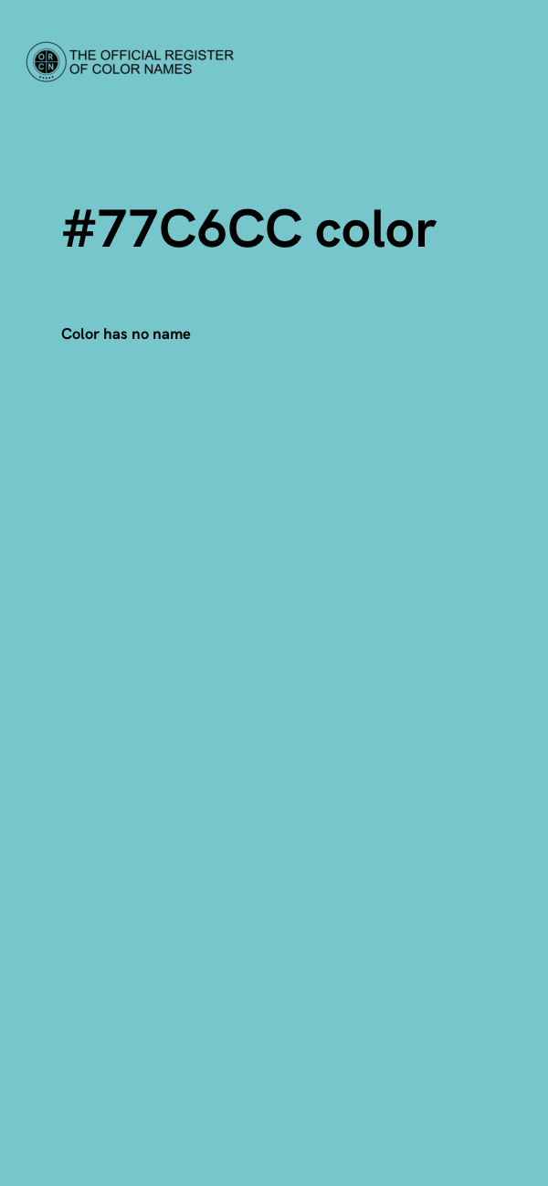 #77C6CC color image
