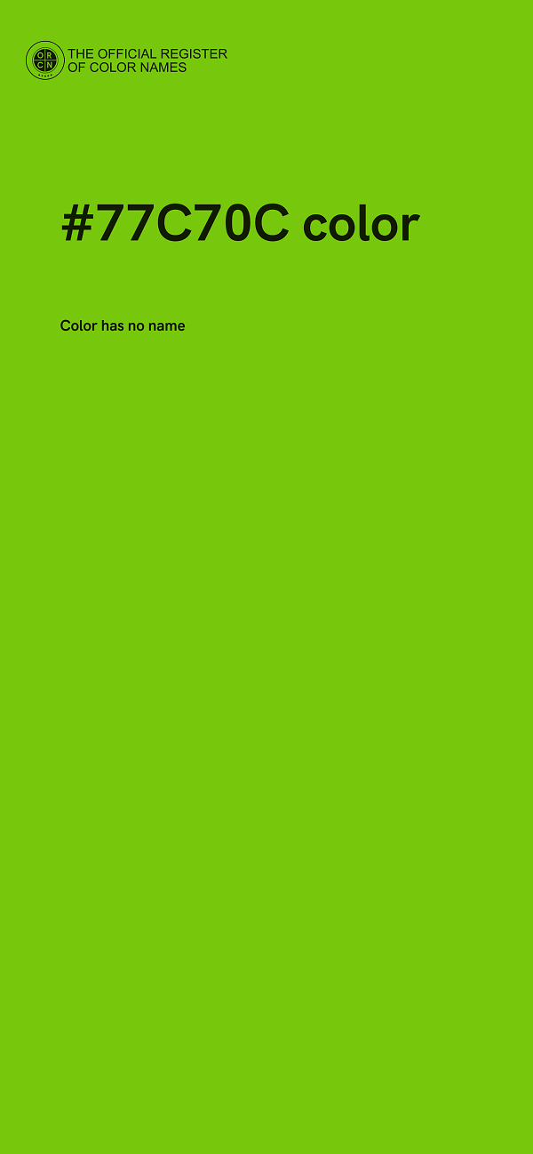 #77C70C color image