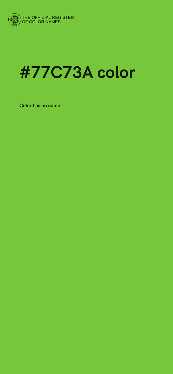 #77C73A color image