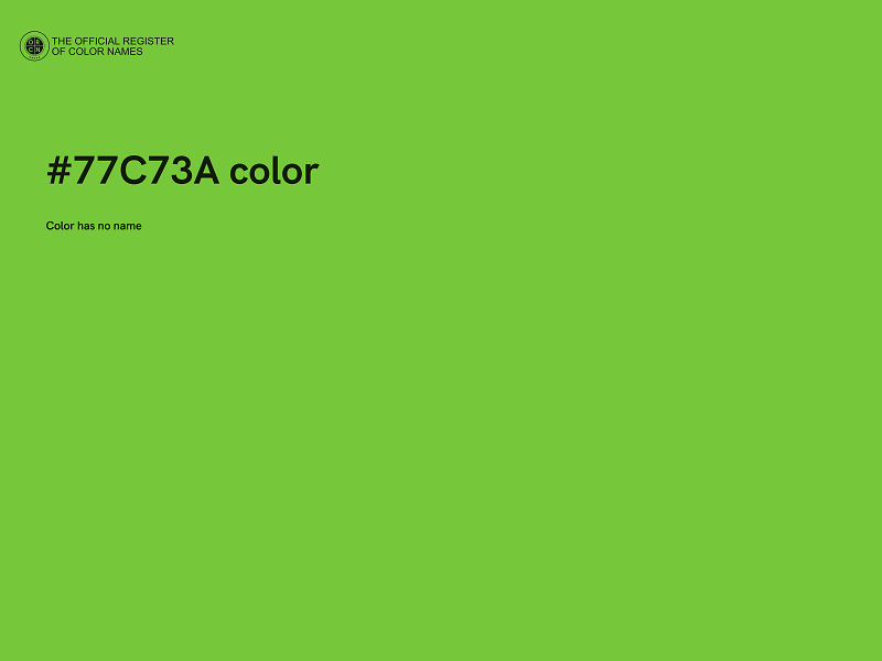 #77C73A color image