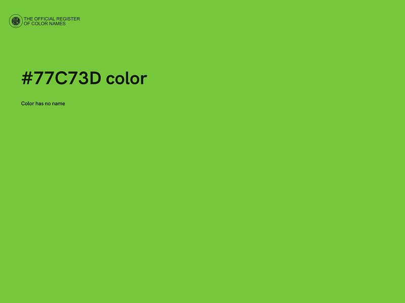 #77C73D color image