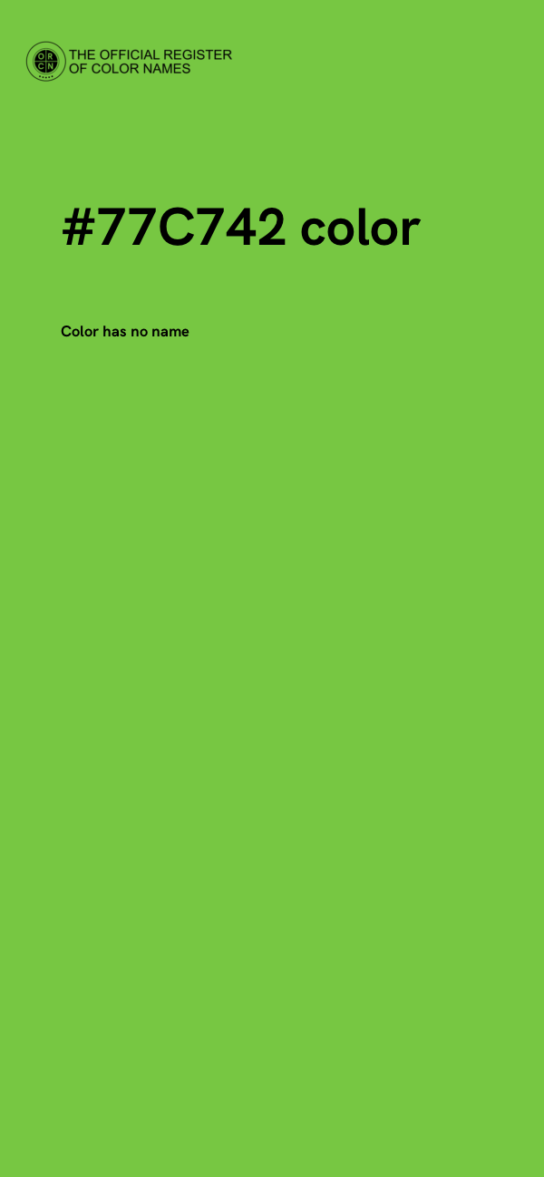 #77C742 color image