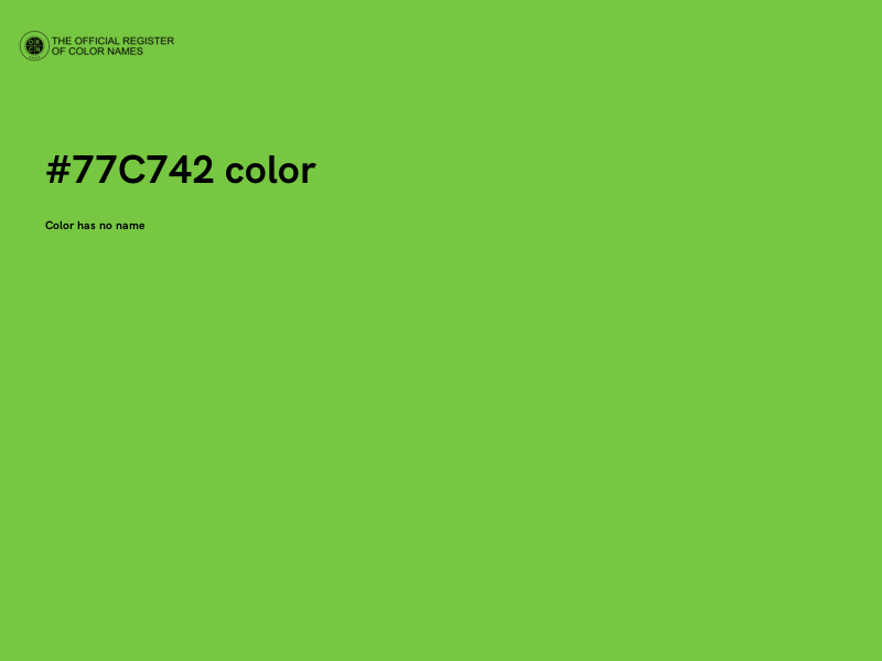 #77C742 color image