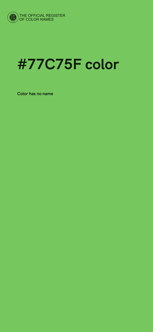 #77C75F color image